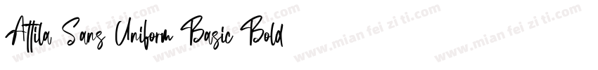 Attila Sans Uniform Basic Bold字体转换